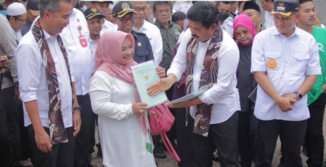 Penjabat Walikota Tasikmalaya Menyambut Kedatangan Menteri ATR/ Kepala BPN dan Penjabat Gubernur Provinsi Jawa Barat