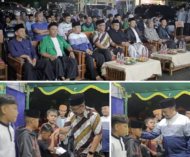 Sekda Ivan Dicksan Hadiri Peringatan Isra Mi'raj Irema Kecamatan Tamansari Bersama KKN Mahasiswa INU Tasikmalaya