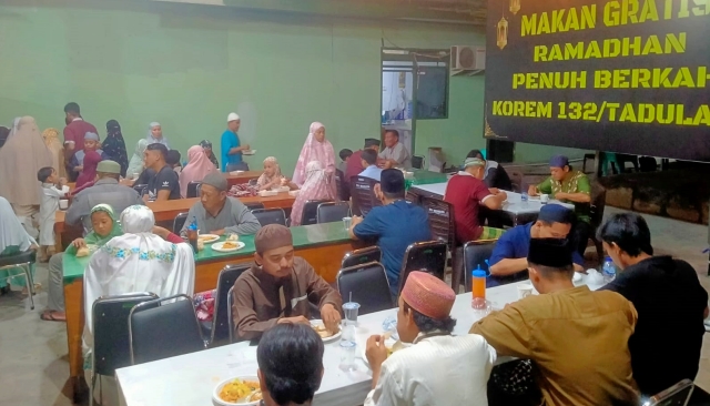 Malam Kekeluargaan Prajurit Petarung Korem 132/Tdl Dengan Masyarakat Bulan Suci Ramadhan