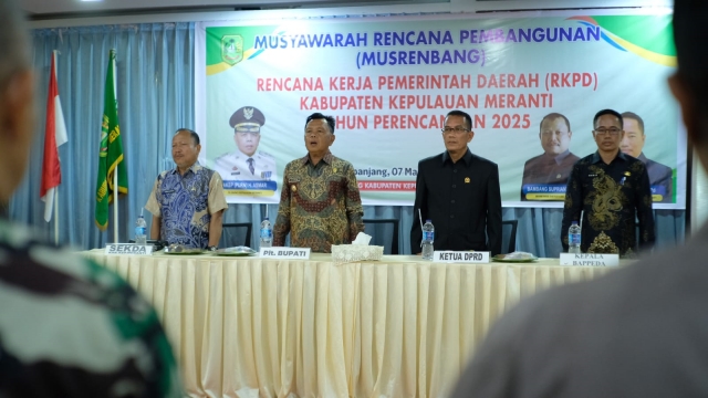 Plt Bupati H.Asmar Buka Musrenbang Kabupaten Kepulauan Meranti