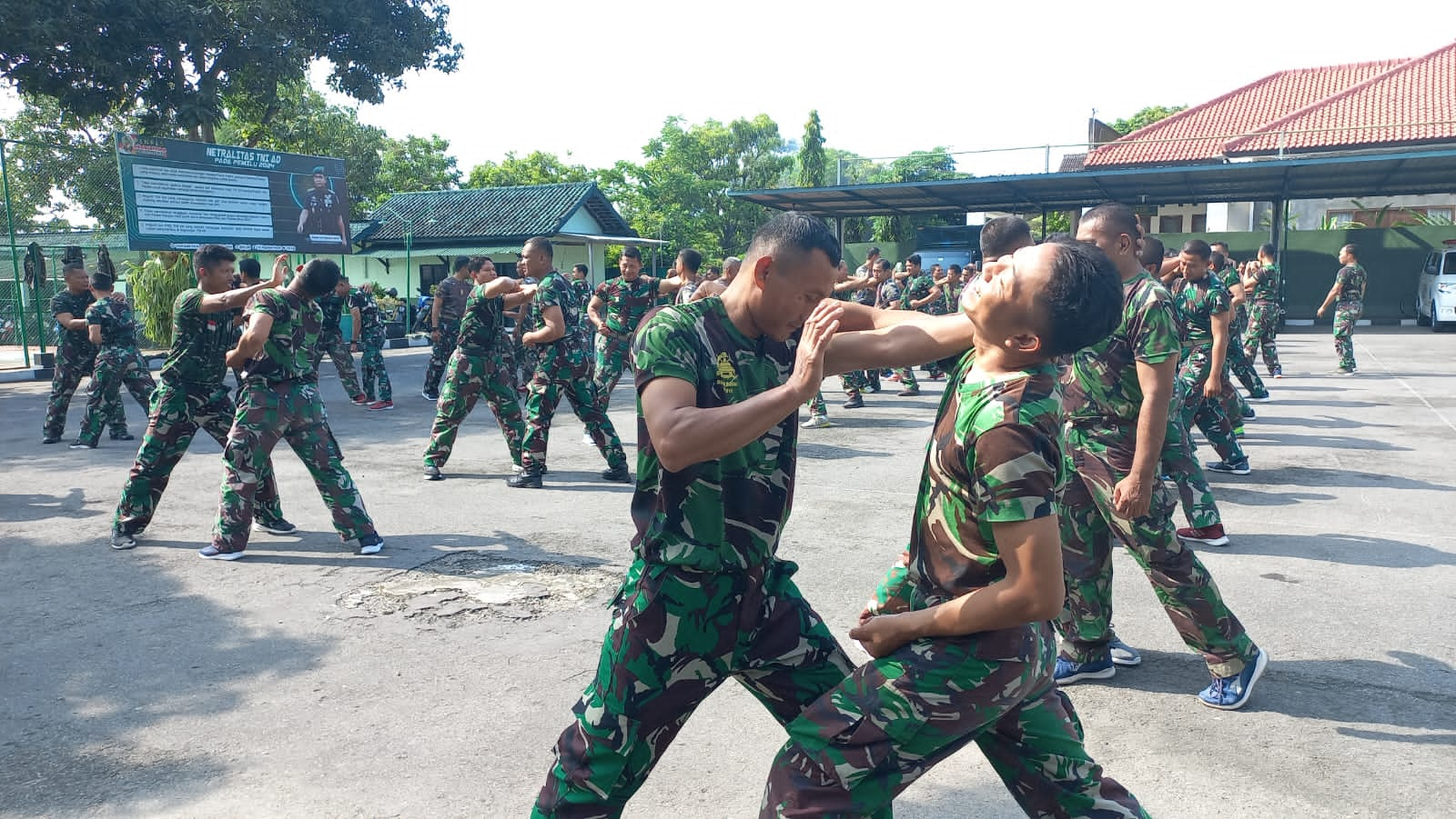 Dukung Tugas Pokok, Kodim 0724/Boyolali Latihan Bela Diri Taktis