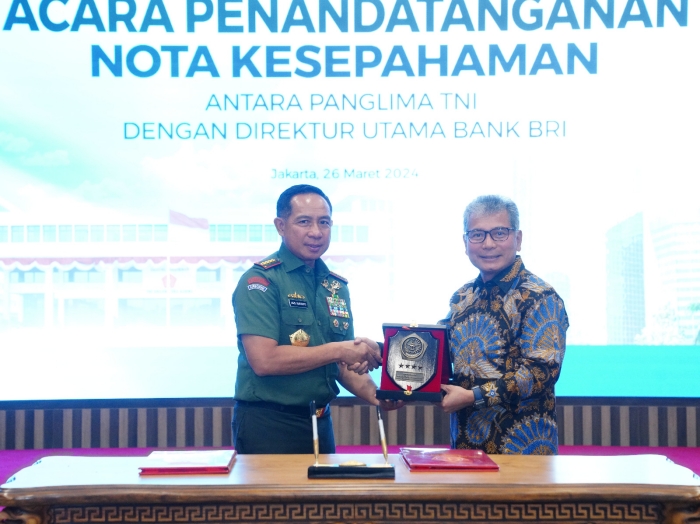 Pererat Kerjasama Layanan Jasa Perbankan, Panglima TNI Tandatangani MOU Dengan Bank BRI, Mandiri dan BNI