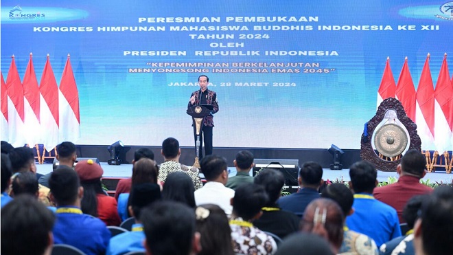 Hadiri Kongres Hikmahbudhi, Presiden Jokowi Tegaskan Potensi Demografi dan Tantangan Indonesia