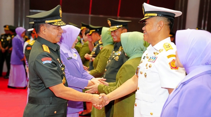 Panglima TNI Terima Laporan Korps Kenaikan Pangkat 29 Perwira Tinggi TNI