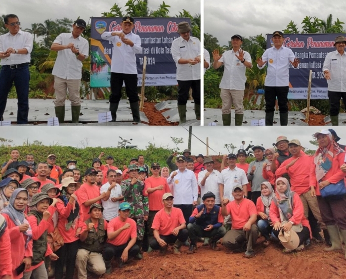 Pj. Walikota Didampingi oleh Sekda Kota Tasikmalaya, Hadiri Acara “Launching Penanaman Cabai di Lahan Tidur” di TPU Aisha Rashida