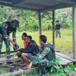 Sambut Bulan Suci Ramadhan, Satgas Yonif 122/TS Bagikan Sembako Kepada Masyarakat Perbatasan Papua