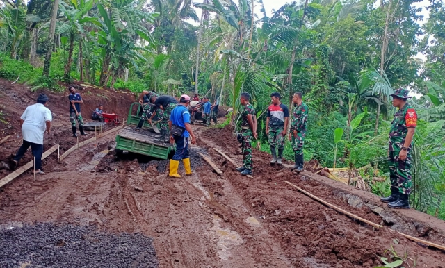 Sasaran Fisik TMMD Kodim 1623/Karangasem Secara Perlahan Mendekati Rampung