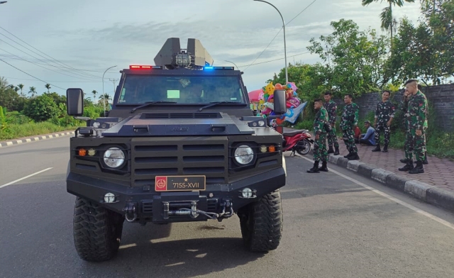 Personel Kodim 1710/Mimika Gelar Patroli Secara Rutin Serta Bersama Polri Amankan Lokasi Rawan Gangguan Kamtibmas Pasca Pemilu 2024