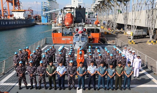 KRI Diponogoro-365 Terima  Kunjungan Tim Itjen TNI