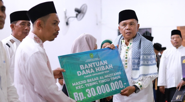 Safari Ramadan ke Tebingtinggi Timur, Plt Bupati Meranti H.Asmar Ajak Doakan Daerah