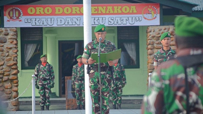 Pimpin Upacara 17-An, Dandim 1710/Mimika Sampaikan Amanat Panglima TNI