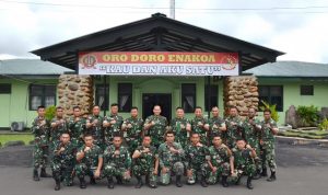 Kodim 1710/Mimika Terima Kunjungan Tim Wasev Sterad Bidang Komsos Semester I TA 2024
