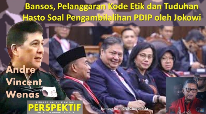 Bansos, Pelanggaran Kode Etik dan Tuduhan Hasto Soal Pengambilalihan PDIP oleh Jokowi