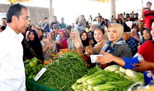 KERJA NYATA: Jelang Lebaran, Presiden Jokowi Pantau Stok dan Harga Bahan Pokok di Pasar Rakyat Merangin