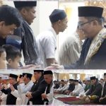 Bupati Ade Sugianto Laksanakan Salat Idul Fitri 1445 H Bersama Warga di Masjid Besar Baiturrahman Singaparna