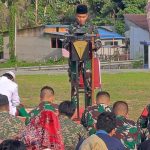 Satgas Pamtas RI-Malaysia Yonarmed 16/TK Bersama Masyarakat Laksanakan Sholat Idul Fitri 1445 H/2024