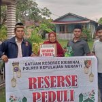 Bertajuk Reserse Peduli, Sat Reskrim Polres Kepulauan Meranti Bagikan Bansos