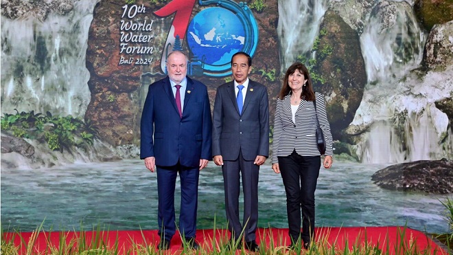 Jelang Pembukaan KTT World Water Forum Ke-10, Presiden Jokowi Sambut para Pemimpin Delegasi