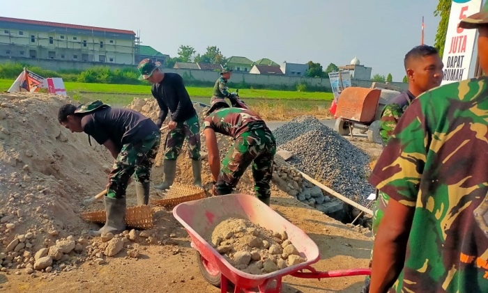 Capai 90%, sasaran fisik Rabat Beton TMMD fokuskan pengurugan bahu jalan