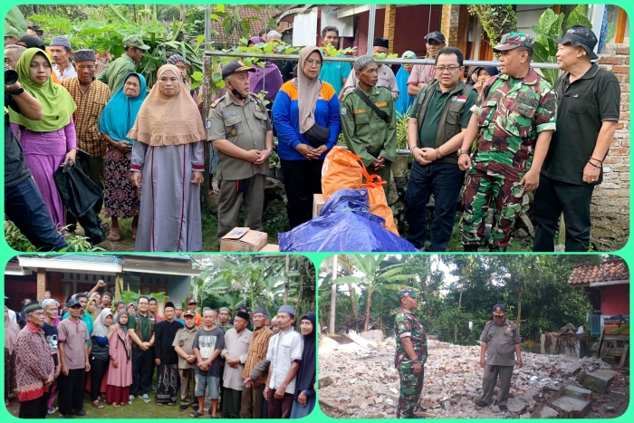 Bupati Tasikmalaya Kunjungi Keluarga Terdampak Gempa Bumi di Kec.Cibalong