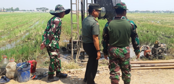 Dansatgas TMMD Reguler Ke-120 Kodim 0726/Sukoharjo, Tinjau Pembangunan Sasaran Fisik Sumur Bor