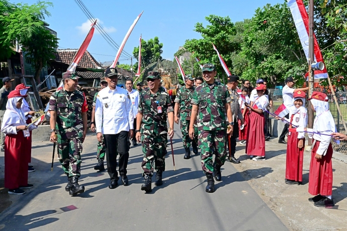 TMMD Reguler Ke -120 Kodim 0726/Sukoharjo di desa Wirun, Dibuka Oleh Wakil Bupati Sukoharjo