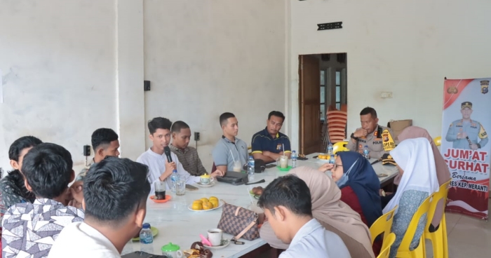 Jum'at Curhat : Kapolres Meranti AKBP Kurnia Setyawan Bersama Angkatan Muda Muhammadiyah (AMM)