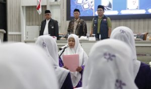 Bupati Ade Sugianto Hadiri Pelantikan Pengurus Pimpinan Daerah Wanita Islam