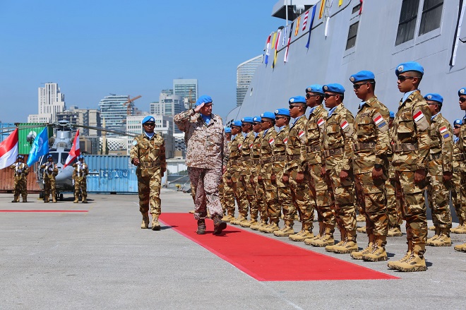 Satgas MTF TNI Konga XXVIII-O/UNIFIL Terima Penghargaan Tertinggi “United Nations Medal”