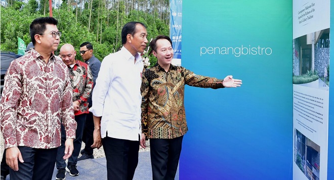 Presiden Jokowi Lakukan Groundbreaking PT Arena Graha Andalan di IKN