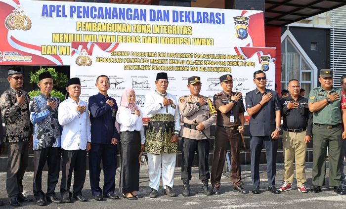 Pemkab Dukung Pencanangan Zona WBK WBBM Polres Kepulauan Meranti