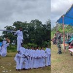 Pertunjukan Demonstrasi Bela Diri Si’Mbisa Karate Club di Papua Selatan