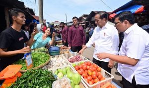 Presiden Jokowi Tinjau Pasar Senggol Dumai, Pastikan Stabilitas Harga Sembako