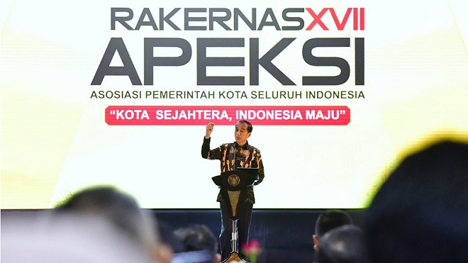 Buka Rakernas Apeksi XVII, Presiden Jokowi Tekankan Pentingnya Persiapan Menuju Kota Masa Depan