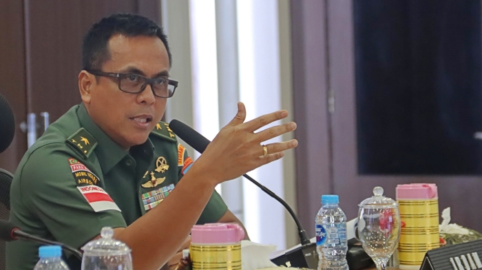 Irdam XII/Tpr Jadi Narasumber FGD Strategi Pemberantasan Kejahatan Transnasional yang Terorganisir