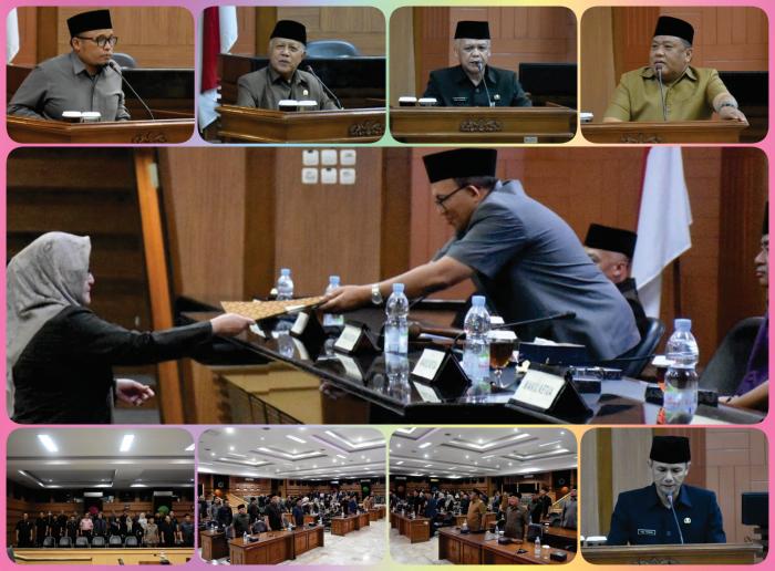 Rapat Paripurna Penyampaian Laporan Hasil Pembahasan Pansus Pembahas Tindak Lanjut LHP BPK RI atas Laporan Keuangan Pemerintah Kota Tasikmalaya Tahun 2023