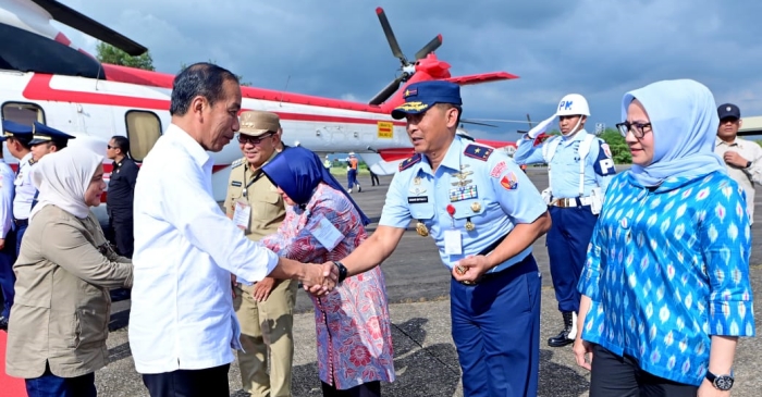 Danlanud Sultan Hasanuddin Melepas Keberangkatan Presiden RI Joko Widodo Menuju Jakarta