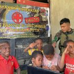 TNI Gelar Papua Pintar Anak-Anak Kago Sambut Gembira