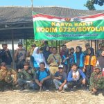 Kodim Boyolali Karya Bakti di Dua Pasar Tradisional Sekaligus