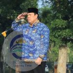 Wakil Bupati   Azwar Hadi menjadi Pembina Apel Bulanan Korpri di Lngkungan Pemerintah Kabupaten Lampung Timur