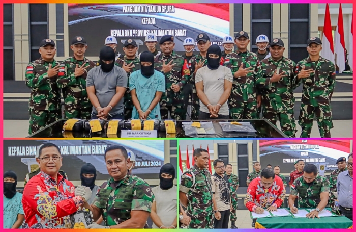 Kodam XII/Tpr Gagalkan Penyelundupan 6,3 Kilogram Sabu