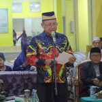 Bupati M. Dawam Rahardjo  Menyambut Kedatangan 393 Jamaah Haji Yang Tergabung Dalam Kloter Delapan Asal Lampung Timur