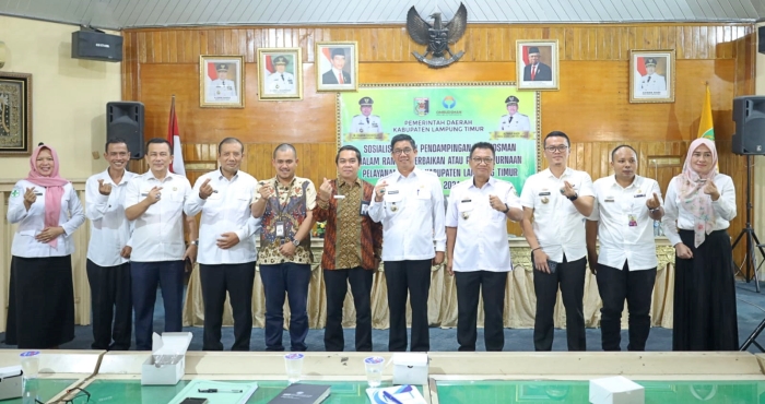 Pemerintah Kabupaten Lampung Timur Gelar Sosialisasi dan Pendampingan Ombudsman, Penilaian Kepatuhan Penyelenggaraan Pelayanan Publik Tahun 2024