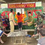 Satgas TNI Peduli Melalui Papua Pintar Bagi Anak-Anak Yigi