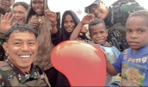 TNI Task Forces Inspired Yigi Children To Commemorate Children Day