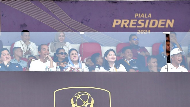 Saksikan Laga Perdana Piala Presiden 2024, Presiden Jokowi: Makin Banyak Kompetisi, Makin Baik