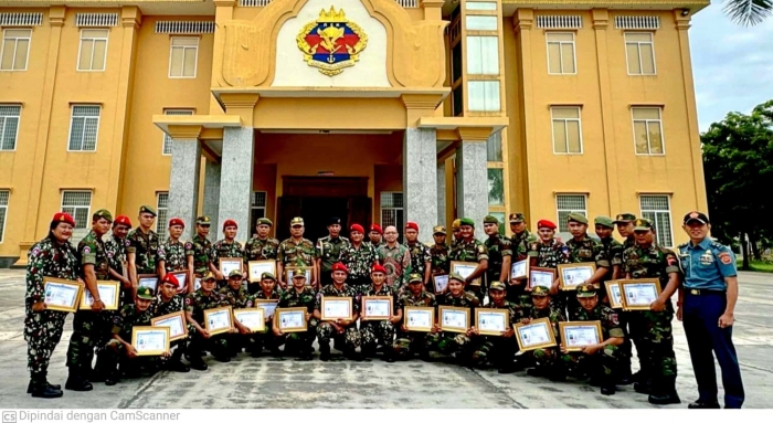 Puluhan Personel Militer Kamboja Lulus Kursus Bahasa Indonesia