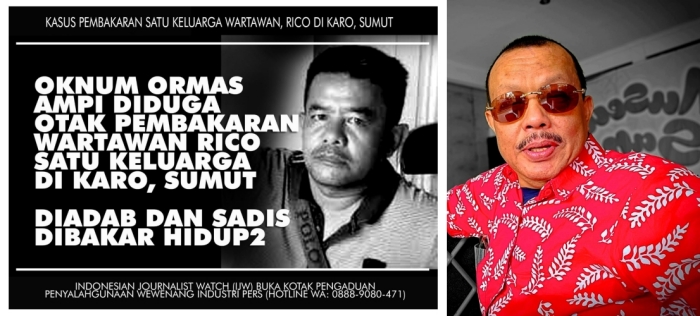 Oknum Ormas AMPI, BG Salah Satu Dalang Pembunuhan Wartawan Rico di Karo, Sumut