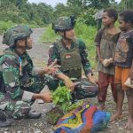 Satgas Habema Gelar Hari Berkat, Warga Matoa Antusias