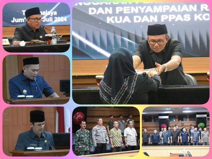 DPRD Kota Tasikmalaya Menggelar Rapat Parupurna Ke-11 Dengan Agenda Penyampaian Rancangan KUA dan PPAS Kota Tasikmalaya Tahun 2025